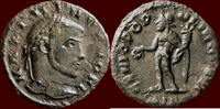 Roman Empire AS MAXIMINUS II DAZA AS CAESAR, 305-308 - BI ¼ follis, Siscia -