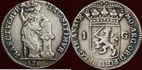 Gulden 1796 Overijssel NOORDELIJKE NEDERLANDEN (NETHERLANDS) - BATAAFSE REPUBLIEK, 1795-1806 - OVERIJSSEL -   1796, Kampen s  /  ss à ss-