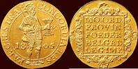 Dubbele gouden dukaat 1805 Utrecht NOORDELIJKE NEDERLANDEN (NETHERLANDS) - BATAAFSE REPUBLIEK, 1795-1806 - UTRECHT -   1805, Utrecht vz  /  vz+