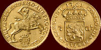 Zeeland 7 gulden NOORDELIJKE NEDERLANDEN (NETHERLANDS) - REPUBLIEK, 1581-1795 - ZEELAND - ½ Gouden rijder van 1761, Middelburg -