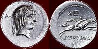 AR Denarius ROMAN REPUBLIC - LUCIUS CALPURNIUS PISO FRUGI - Rome -