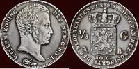 Koninkrijk der Nederlanden ½ Gulden NEDERLAND (NETHERLANDS, KINGDOM) - WILLEM I, 1815-1840 - 1829/3, Brussel -
