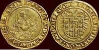 Gouden reaal ZUIDELIJKE NEDERLANDEN (SOUTHERN NETHERLANDS) - HERTOGDOM BRABANT - KAREL V, 1506-1555 - 1/3 of Karolusgulden z.j. , Antwerpen -