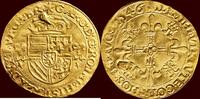 Gouden zonnekroon ZUIDELIJKE NEDERLANDEN (SOUTHERN NETHERLANDS) - HERTOGDOM BRABANT - KAREL V, 1506-1555 - 1546, Antwerpen -