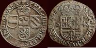 Liard ZUIDELIJKE NEDERLANDEN (SOUTHERN NETHERLANDS) - HERTOGDOM BRABANT - PHILIPS IV, 1621-1665 - of oord 1643, Antwerpen -