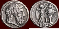 ROMAN REPUBLIC - ANONYMOUS - AR Victoriatus, Luceria -