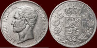 5 Francs BELGIUM - KINGDOM - LEOPOLD I, 1831-1865 - -