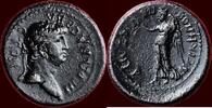 Roman Empire AE NERO & POPPAEA - IONIA - AE 17, Smyrna -