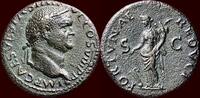 Roman Empire AE Dupondius VESPASIANUS (VESPASIAN), 69-79 AD - Lugdunum -