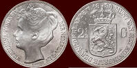 Koninkrijk der Nederlanden 2 ½ Gulden NEDERLAND (NETHERLANDS, KINGDOM) - WILHELMINA, 1890-1948 - -