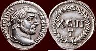 Roman Empire as GALERIUS as Caesar, 293-305 - AR Argenteus, Ticinum / Pavia -