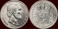 Koninkrijk der Nederlanden 2 ½ Gulden NEDERLAND (NETHERLANDS, KINGDOM) - WILLEM III, 1849-1890 - -