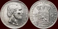 Koninkrijk der Nederlanden 2 ½ Gulden NEDERLAND (NETHERLANDS, KINGDOM) - WILLEM III, 1849-1890 - -