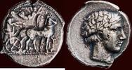 AR Tetradrachm SICILIA (SICILY), KATANE (CATANE) - circa 425-420 BC -