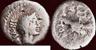 AR Quinarius ROMAN IMPERATORS - MARCUS ANTONIUS & OCTAVIANUS - military mint travelling in Gaul -