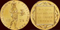 gouden dukaat 1948-1980 Koninkrijk der Nederlanden NEDERLAND (NETHERLANDS, KINGDOM) - JULIANA, -   1974 - Medailleslag unz