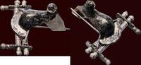 ARCHAEOLOGICAL OBJECT - ROMAN - Silver knee fibula, 2nd / 3rd century AD -
