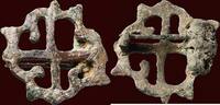 Bronze ARCHAEOLOGICAL OBJECT - ROMAN - plate fibula (brooch), 2nd century AD -