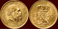 Koninkrijk der Nederlanden 10 Gulden NEDERLAND (NETHERLANDS, KINGDOM) - WILLEM III, 1849-1890 - -