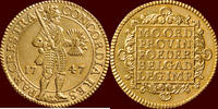 Utrecht Dubbele gouden dukaat NOORDELIJKE NEDERLANDEN (NETHERLANDS) - REPUBLIEK, 1581-1795 - UTRECHT - 1747, Utrecht -