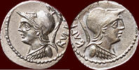 AR Denarius ROMAN REPUBLIC - PUBLIUS SERVILIUS RULLUS, MARCUS FILIUS - Rome -