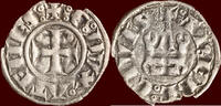 Denier GREECE - CRUSADERS - DUCHY ATHENS - GUY DE LA ROCHE, 1287-1308 - n.d., Thebe -
