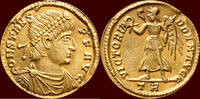 Roman Empire CONSTANS, 337-350 - AV Semissis, Treverorum -