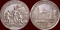 Zilveren penning NOORDELIJKE NEDERLANDEN (NETHERLANDS) - REPUBLIEK, 1581-1795 - m.b.t. inhuldiging van stadhouder prins Willem IV van Oranje-Na -