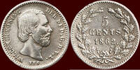 Koninkrijk der Nederlanden 5 Cents NEDERLAND (NETHERLANDS, KINGDOM) - WILLEM III, 1849-1890 - -