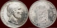 Koninkrijk der Nederlanden 2 ½ Gulden NEDERLAND (NETHERLANDS, KINGDOM) - WILLEM III, 1849-1890 - -