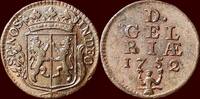 Gelderland Duit NOORDELIJKE NEDERLANDEN (NETHERLANDS) - REPUBLIEK, 158-1795 - GELDERLAND - 1752, Harderwijk -