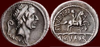 AR Denarius ROMAN REPUBLIC - LUCIUS MARCIUS PHILIPPUS (step-brother of Augustus) - Rome -