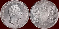 Kronentaler GERMANY - BADEN, GROSHERZOGTUM - KARL LEOPOLD FRIEDRICH, 1830-1852 - 1833, Karlsruhe -
