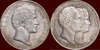 Geschichtsdoppeltaler GERMANY - BAYERN, KÖNIGREICH - LUDWIG I, 1825-1848 - 1842, München -