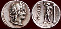 AR Denarius ROMAN REPUBLIC - LUCIUS MARCIUS CENSORINUS - Rome -