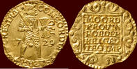 Utrecht Gouden dukaat NOORDELIJKE NEDERLANDEN (NETHERLANDS) - REPUBLIEK, 1581-1795 - UTRECHT - van VOC-schip ′t Vliegent Hart -