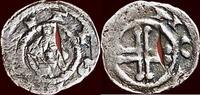 Penning NOORDELIJKE NEDERLANDEN (NETHERLANDS) - GRAAFSCHAP HOLLAND - FLORIS IV, 1222-1234 - ½ of obool z.j. , Dordrecht -