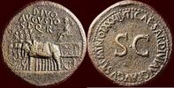 Roman Empire AE Sestertius TIBERIUS, 14-37 - ISSUE IN HONOUR OF DIVUS AUGUSTUS - Rome -