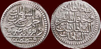 TURKEY - OTTOMAN EMPIRE - AHMED III, 1703-1730 - ½ Zolata AH1115, Qustantinyiah mint (Constantinopel) -