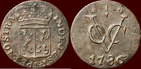 Duit 1786  NOORDELIJKE NEDERLANDEN (NETHERLANDS) - REPUBLIEK, 1581-1795 - NEDERLANDS OOST-INDIË (DUTCH EAST INDIES) - V.O.C. - GELDERLAND - ss  /...
