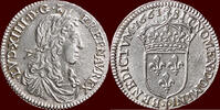 1/12 Ecu FRANCE - KINGDOM - LOUIS XIV, 1643-1715 - 1661 I, Limoges -