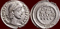 Roman Empire CONSTANTIUS II, 337 - 361 - AR Heavy Siliqua, Tessalonika -