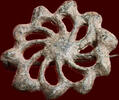 Bronze ARCHAEOLOGICAL OBJECT - ROMAN - plate brooch, 2nd century AD -