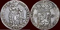West-Friesland 3 Gulden NOORDELIJKE NEDERLANDEN (NETHERLANDS) - REPUBLIEK, 1581-1795 - WEST-FRIESLAND - 1794, Enkhuizen -
