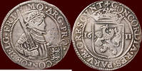 Friesland ½ Nederlandse rijksdaalder NOORDELIJKE NEDERLANDEN (NETHERLANDS) - REPUBLIEK, 1581-1795 - FRIESLAND - 1611, Leeuwarden -
