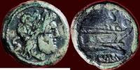 AE Semis ROMAN REPUBLIC - ANONYMOUS - 211-210 BC -