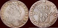 44 Sols FRANCE - KINGDOM - LOUIS XIV, 1643-1715 - de Strasbourg 1709 BB, Strasbourg -