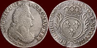 ¼ Ecu FRANCE - KINGDOM - LOUIS XIV, 1643-1715 - aux palmes 1695 P, Dijon -