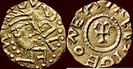Tremissis FRANKISCH EMPIRE - MEROVINGIAN DYNASTY - NEUSTRIA - n.d. , Meaux -