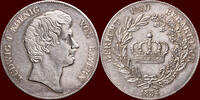 Kronentaler 1834 GERMANY - BAYERN, KÖNIGREICH - LUDWIG I, 1825-1848 - ss+ / xf-